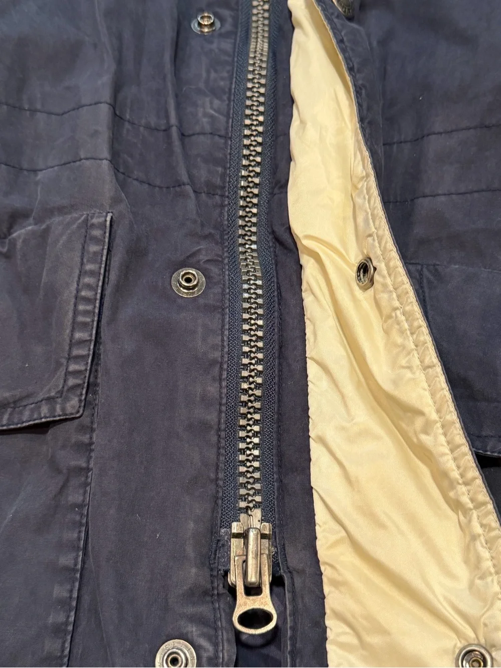 Vintage Polo Sport Ralph Lauren Sportsmans Parka Jacket Mens L Navy Puffer 90s
